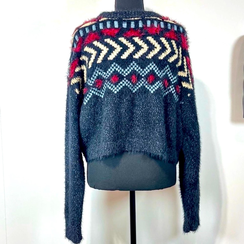 172. Frye Nordic Semi-Crop Sweater